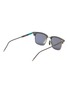 Figure View - Click To Enlarge - THOM BROWNE - Rectangular Acetate Titanium Sunglasses