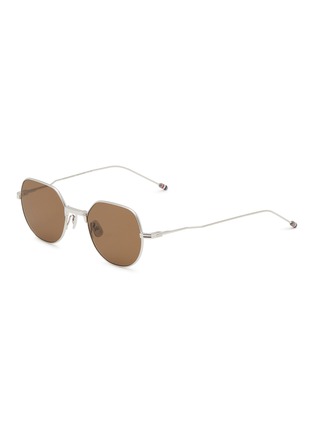 Main View - Click To Enlarge - THOM BROWNE - Round Titanium Sunglasses