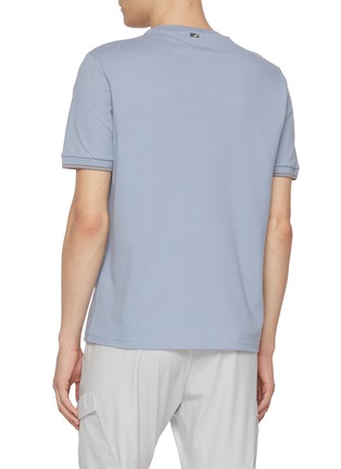 Back View - Click To Enlarge - HERNO - Logo Embroidered T-shirt