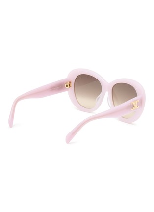 Figure View - Click To Enlarge - CELINE - Triomphe Acetate Cat Eye Sunglasses