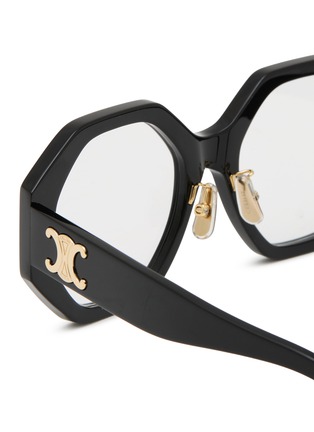 Detail View - Click To Enlarge - CELINE - Triomphe Acetate Irregular Optical Glasses