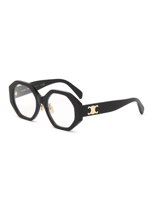 Main View - Click To Enlarge - CELINE - Triomphe Acetate Irregular Optical Glasses