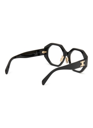 Figure View - Click To Enlarge - CELINE - Triomphe Acetate Irregular Optical Glasses