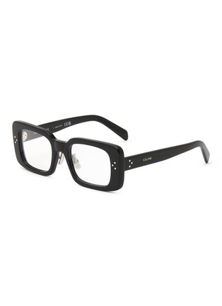 Main View - Click To Enlarge - CELINE - 3 Dots Acetate Rectangular Optical Glasses