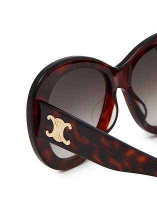 Detail View - Click To Enlarge - CELINE - Triomphe Acetate Cat Eye Sunglasses