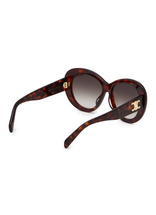 Figure View - Click To Enlarge - CELINE - Triomphe Acetate Cat Eye Sunglasses
