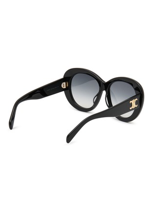 Figure View - Click To Enlarge - CELINE - Triomphe Acetate Cat Eye Sunglasses