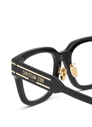 Detail View - Click To Enlarge - DIOR - Diorsignatureo S5F Acetate Angular Optical Glasses