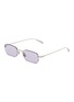 Main View - Click To Enlarge - GAST - Astro Metal Rectangle Sunglasses