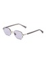 Main View - Click To Enlarge - GAST - Moonstone Metal Irregular Sunglasses