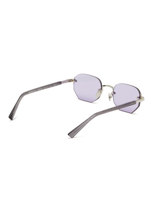 Figure View - Click To Enlarge - GAST - Moonstone Metal Irregular Sunglasses
