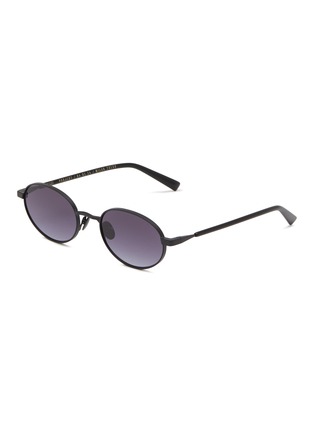 Main View - Click To Enlarge - GAST - Jade Metal Oval Sunglasses