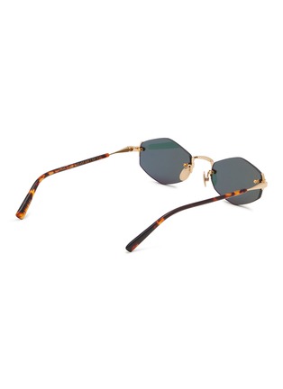 Figure View - Click To Enlarge - GAST - Lunar Metal Irregular Sunglasses