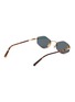 Figure View - Click To Enlarge - GAST - Lunar Metal Irregular Sunglasses