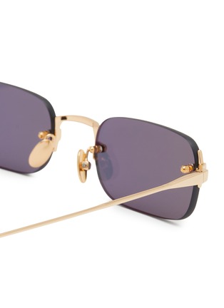 Detail View - Click To Enlarge - GAST - Astro Metal Rectangle Sunglasses