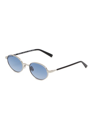 Main View - Click To Enlarge - GAST - Jade Metal Oval Sunglasses