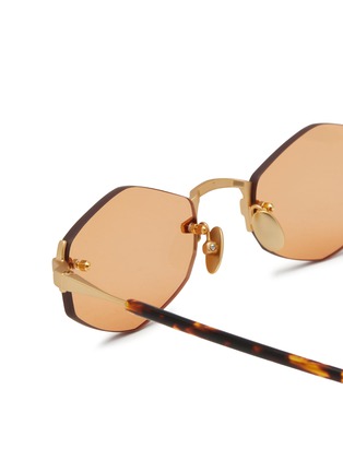 Detail View - Click To Enlarge - GAST - Lunar Metal Irregular Sunglasses