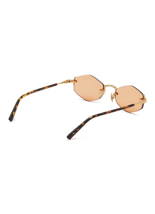 Figure View - Click To Enlarge - GAST - Lunar Metal Irregular Sunglasses