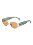 Main View - Click To Enlarge - RETROSUPERFUTURE - X Sage Metal Irregular Sunglasses