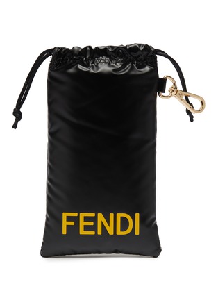 Detail View - Click To Enlarge - FENDI - Lettering Acetate Angular Sunglasses