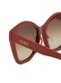 Detail View - Click To Enlarge - FENDI - Lettering Acetate Angular Sunglasses