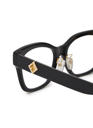 Detail View - Click To Enlarge - FENDI - FF Diamonds Acetate Angular Optical Glasses