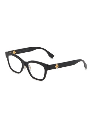 Main View - Click To Enlarge - FENDI - FF Diamonds Acetate Angular Optical Glasses