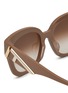 Detail View - Click To Enlarge - FENDI - Fendi First Acetate Square Sunglasses