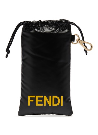 Detail View - Click To Enlarge - FENDI - Lettering Acetate Angular Sunglasses