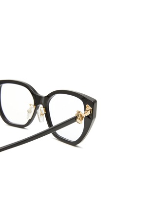 Detail View - Click To Enlarge - FENDI - FF Diamonds Acetate Cateye Optical Glasses