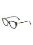 Main View - Click To Enlarge - FENDI - FF Diamonds Acetate Cateye Optical Glasses