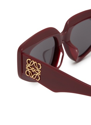 Detail View - Click To Enlarge - LOEWE - Anagram Acetate Cat Eye Sunglasses