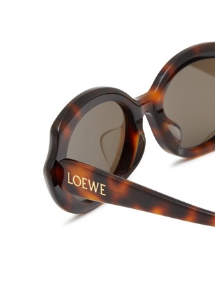 Detail View - Click To Enlarge - LOEWE - Acetate Slim Oval Sunglasses