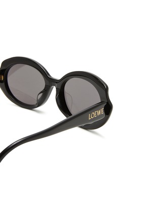 Detail View - Click To Enlarge - LOEWE - Acetate Slim Oval Sunglasses