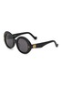 Main View - Click To Enlarge - LOEWE - Anagram Acetate Round  Sunglasses