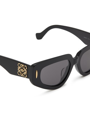 Detail View - Click To Enlarge - LOEWE - Anagram Acetate Cat Eye Sunglasses