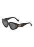 Main View - Click To Enlarge - LOEWE - Anagram Acetate Cat Eye Sunglasses
