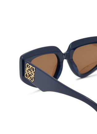 Detail View - Click To Enlarge - LOEWE - Anagram Acetate Cat Eye Sunglasses