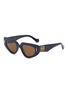 Main View - Click To Enlarge - LOEWE - Anagram Acetate Cat Eye Sunglasses