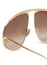 Detail View - Click To Enlarge - LOEWE - Hillock Metal Aviator Sunglasses