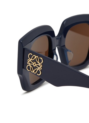 Detail View - Click To Enlarge - LOEWE - Anagram Acetate Round Optical Glasses