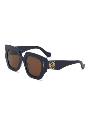 Main View - Click To Enlarge - LOEWE - Anagram Acetate Round Optical Glasses