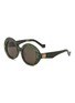 Main View - Click To Enlarge - LOEWE - Anagram Acetate Round Sunglasses