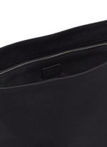 【Loewe】Flex Medium canvas and suede messenger bag レザー Medium Flex messenger in canvas and suede Black - LOEWE