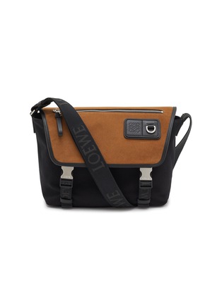 Main View - Click To Enlarge - LOEWE - Medium Flex Canvas Suede Messenger Bag