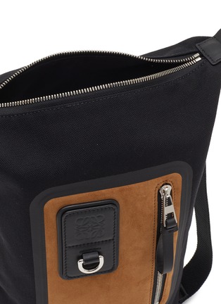  - LOEWE - Small Flex Loop Canvas Suede Bucket Bag
