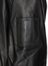  - JUUN.J - Drawstring Hood Leather Bomber Jacket