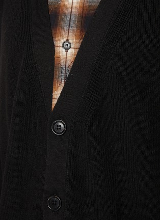  - JUUN.J - Layered Checkered Shirt Cardigan