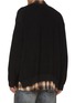 Back View - Click To Enlarge - JUUN.J - Layered Checkered Shirt Cardigan