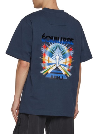 Back View - Click To Enlarge - JUUN.J - X Dohee Kwon Star Print Cotton T-Shirt